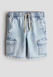 Keith Haring X : Denim Cargo Shorts - Light Denim Blue