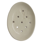 White Fynbos Oval Soap Dish