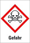 Kroschke Hazardous Material Symbols Danger Acute Toxicity 37 52 Mm Pack Of 6