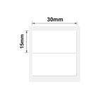 NB183 - - B1 B21 B3S B4 - 30X15MM 2R - 460 White Labels 1
