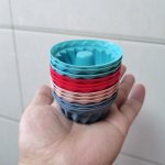 12PCS MINI Bundt Pans 6.5CM Silicone Heritage Bundtlette Cake Mold For Fluted Tube Cake Making Baking Tools Kitchen Gadgets Kitc