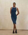Fitted Bodycon Dress - XL Indigo