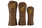 Leather Golf Cover-dark Brown - L