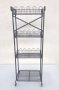 Black 4 Tier Metal Shelf 137X49X40