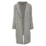 Black & White Tweed Coat