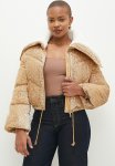 Sissy Boy Sequin Sherpa Puffer Jacket - Gold