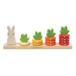 Wooden Toy Counting Carrots