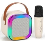 MINI Speaker Karaoke Bluetooth Wireless Portable Microphone Wireless Mobile tablet Speaker Stereo White Na