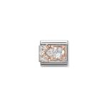 Composable Classic Link Rose Gold White Drop