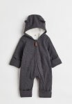 Hooded All-in-one Suit - Grey