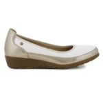 Pierre Cardin Comfort Wedge - White Gold - 8