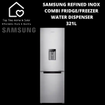 Samsung Refined Inox Combi Fridge freezer - 321L Water Dispenser