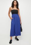Superbalist Bandeau Strapless Combo Dress - Black & Cobalt