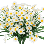 Uv-resistant Artificial Daisy - Non-fading Plastic Flower For Home & Outdoor Decor Perfect For Weddings And Engagements