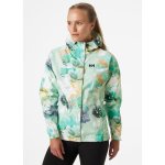 Women's Loke Print Waterproof Shell Jacket - 407 Jade Esra S