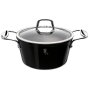 20CM Marble Coating Casserole With Lid - Burgundy Metallic Line