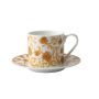 - Mica Gold Cappuccino Cup & Saucer Set Of 4