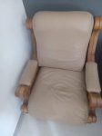 Genuine Leather Arm Chair