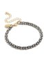 Mixed Metal Plated Diamante Fireball Chain Bracelet