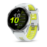 Garmin Forerunner 970 - Titanium With Whitestone Case And Whitestone translucent Amp Yellow Band