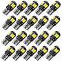 20PCS T10 LED Bulb 5730 8SMD Replacement Bulbs For Car Accessories