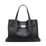 Bryar Large Satchel Bag -black silver