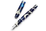 Leonardo Momento Magico Fountain Pen – Blue Wave With Rhodium Trim – M