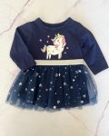 Woolworths Blue Unicorn Dress With Tulle Skirt 1 3M
