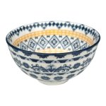 Orange Blue Diamonds MINI Ceramic Bowl
