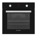 ELBA 04 T60-5 Multifunction Electric Oven 60CM Black Glass Finish