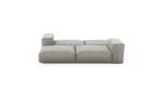 Double Lounger - Velvet - Light Grey - 241CM X 168CM