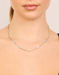 Goldair Gold Plated Multicoloured Cubic Zirconia Circle Detailed Charms Y-necklace