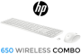 HP 650 Wireless Mouse And Keyboard Combo - White