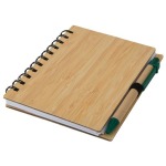 Wood Mid-size Notebook & Pen