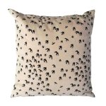 Birds Scatter Cushion - White