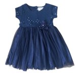 Girls Navy Blue Party Dress