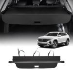 Powerty Retractable Cargo Cover For 2018-2024 Vw Atlas Not For Cross Sport Canvas Texture Trunk Cover Privacy Screen Rear Securi
