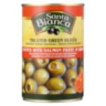 Bianca Treated Green Olives Stuffed With Salmon Paste In Brine Can 300G