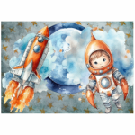 Deco Print Space Boy