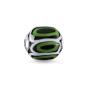 Bead Glass Bead Green Black White