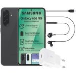 Samsung A36 5G 6GB|128GB Awesome Black Bundle Adapter + Earphones