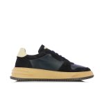 Two Tone Leather Sneaker -blue