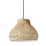 Roma Bamboo Pendant Light Natural