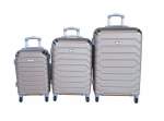 Smte 3-PIECE Travel 28-INCH Luggage Suitcase Set Stylish Gold With Keychain