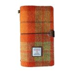 Tailormap Harris Tweed Travel Journal Soft Cover Travelers Notebook - 8.7" X 5.0" Refillable With One Blank Inserts Standard Siz