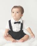 New Tiny Necessities Shorts With Suspenders Black Various Sizes