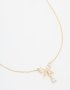 Goldair Gold Plated Cubic Zirconia Butterfly Teardrop Necklace