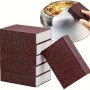 1pc Multi-Purpose Carborundum Sponge - Nano Emery Magic Cleaning Brush For Rust Removal Pot Scrubbing And General Household Use - Durable Rubber Material For