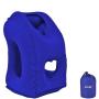 Inflatable Travel Pillow With Head And Arm Rests - Blue