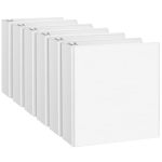 Cixildts 2 Inch D Ring Binders 3 Ring Binder Fit Us Letter Size Paper 2" Slant D Ring View Binder With 2 Pocekts 6-PACK